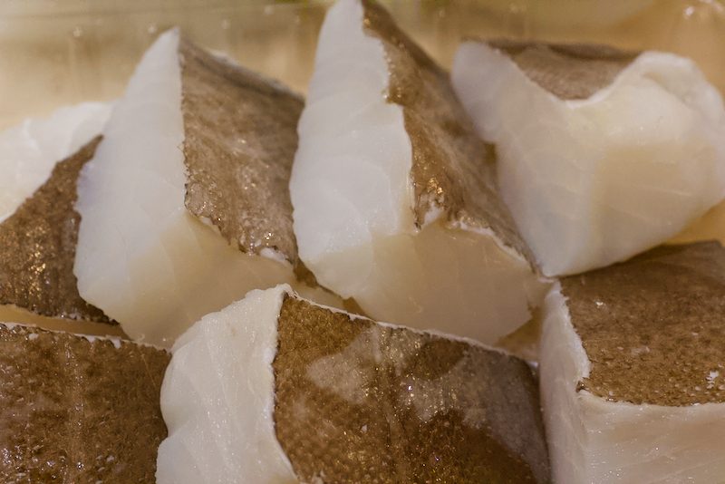 Lomos de bacalao desalado